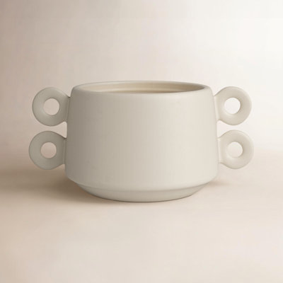 White 3.5" Ceramic Table Vase