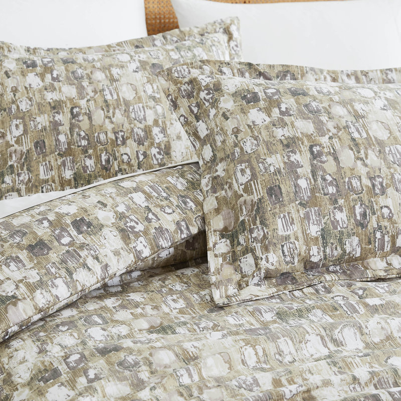 Ensemble de housse de couette surdimensionné Rhythm, Housse de couette double et 2 taies décoratives s