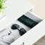 3 armoires à chaussures, blanc moderne avec 2 portes rabattables et une tablette réglable, peut contenir 16 paires pour les paires d'organisation de couloir,