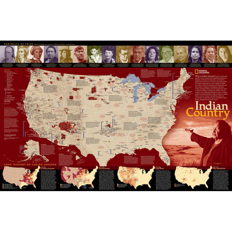 Carte d’affiche indien country, Standard