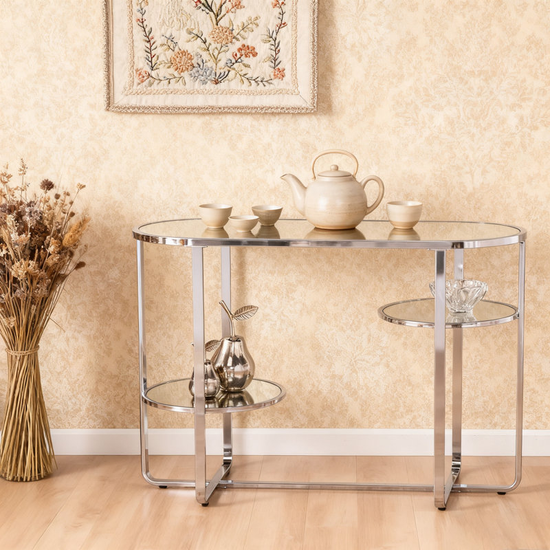 Console à miroir Maxina avec rangement