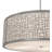 Marsetta 4 - Light Steel Dimmable Drum Chandelier