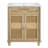 Bathroom Vanity With Handwoven Rattan Doors