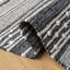 Tapis noir / ivoire en coton tissé à la main Hartwig-545279836