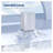 HOMCOM 4.5 Cu. Ft. Compact Refrigerator with Freezer, Adjustable Thermostat, Reversible Door, White