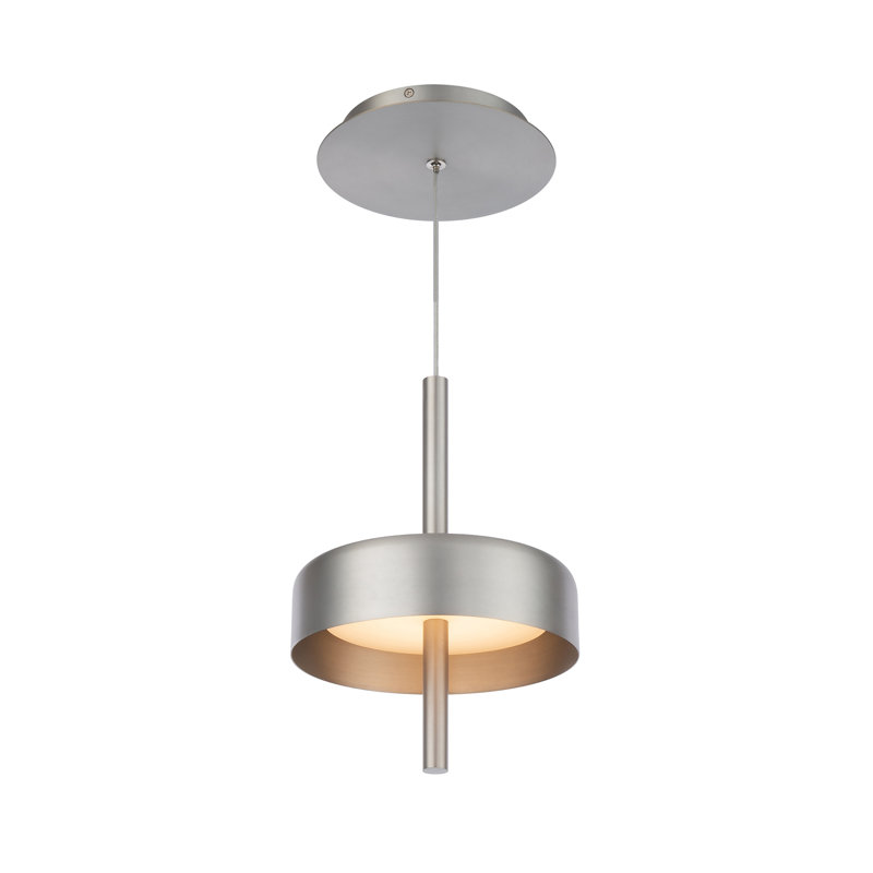Pierce 1 - Light LED Pendant, Brushed Nickel