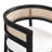 Chassidi Upholstered Solid Wood and Rattan Armchairs-1799933866