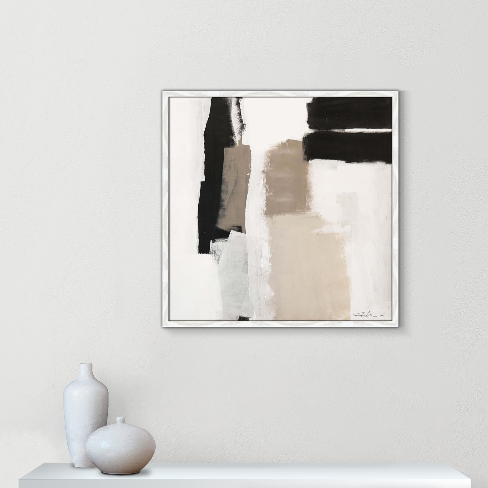 Earth Scapes II Print, 27.5" H x 27.5" W x 0.75" D, White Slim Framed