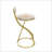 2PCS S-Shaped Stripe Stools With Metal Legs-945007874