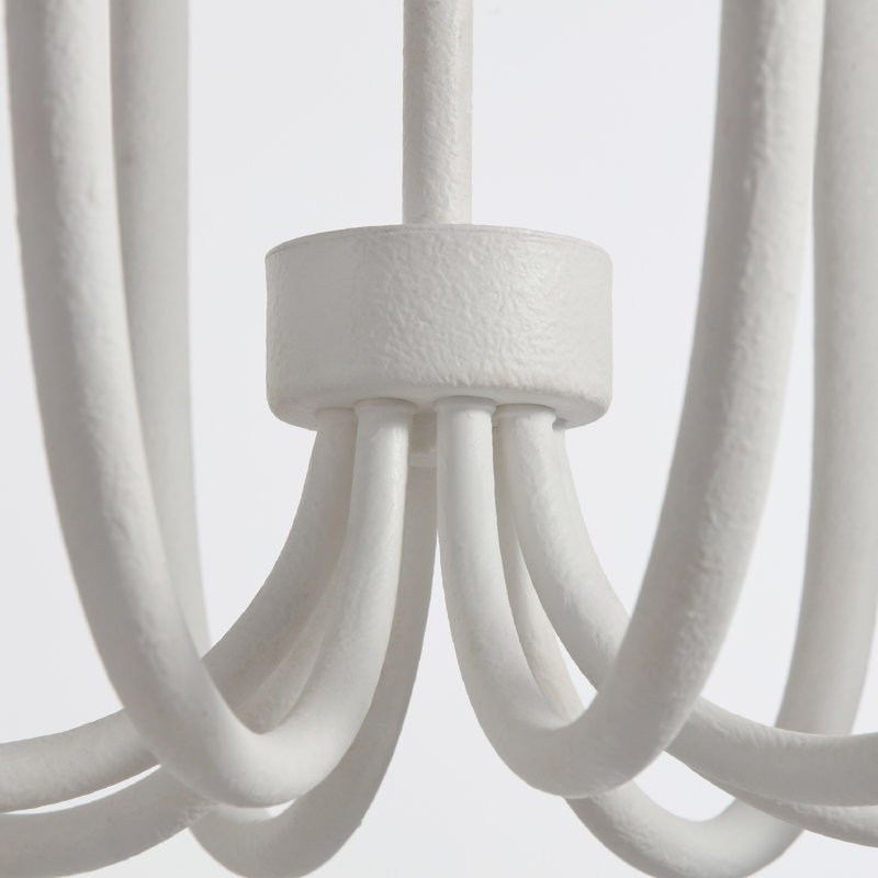 Lustre blanc mat 8 lumières VidaLite Breeze