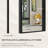 Modern & Contemporary Matte Black Aluminum Alloy Framed Rectangular/Square Bathroom Vanity Mirrors with HD Tempered Glass-199573096-199573099