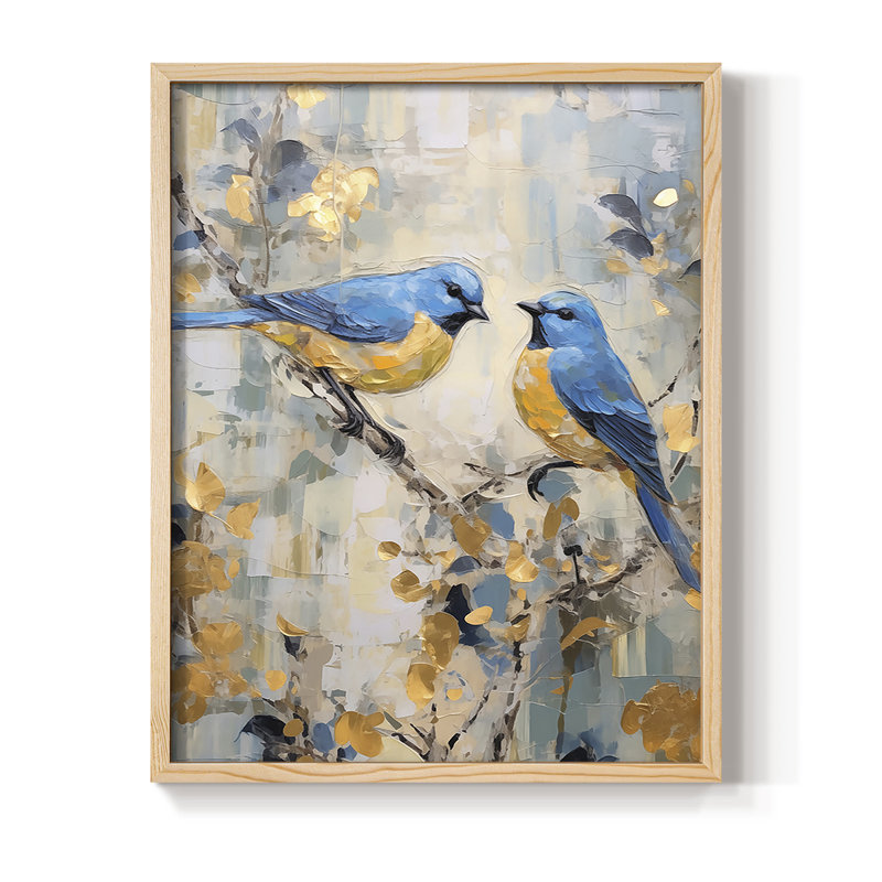 ANIMALS Series DXXIV Framed Print - Solid Wood, Natural, 11" H x 9" W