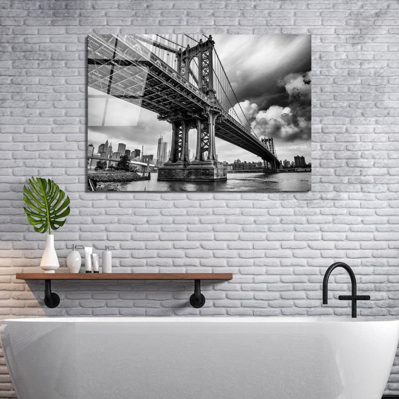 Superbe peinture murale en verre trempé 27,6 po x 39,4 po | 100% verre trempé, épaisseur: 0,16 pouce | Décoration élégante pour le salon ou le bureau, durable et facile à nettoyer, idée de cadeau parfaite