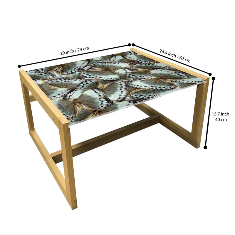 Isahi 4 Legs Coffee Table, 62cm H x 74cm W x 40cm D