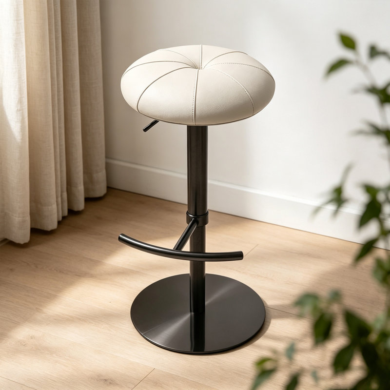 Chaise d'appoint cristal-crème noire (ensemble de 2)