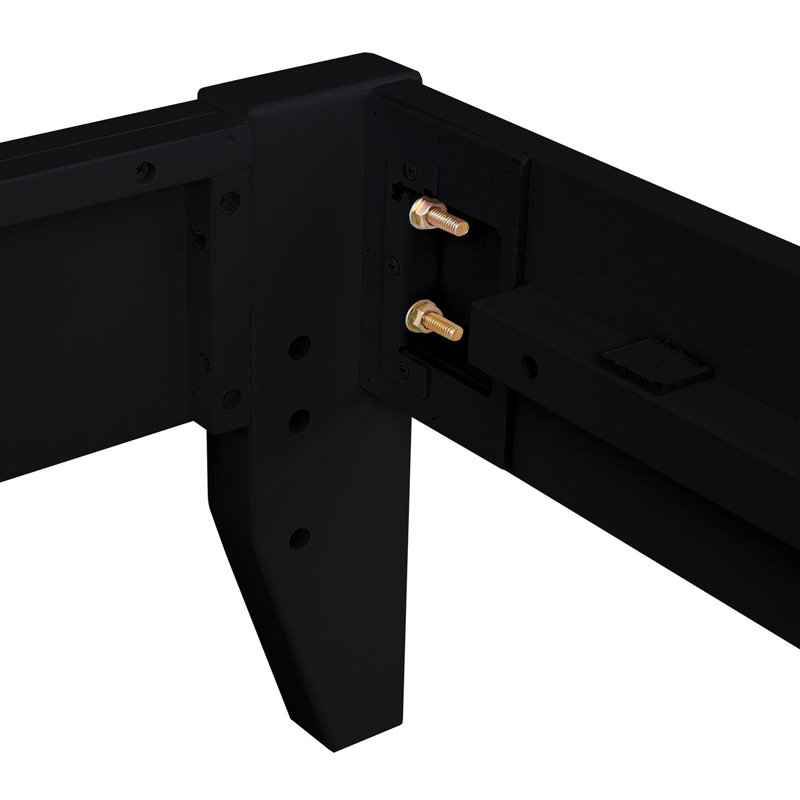 Moscaritolo Wood Platform Bed, Full, Black
