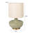 Textured Stoneware Table Lamp with Gold Base