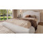 Cadre de lit King Cloud, cadre de lit plateforme moderne en chenille avec tête de lit incurvée à oreilles, coussins épais et moelleux, meuble de chambre bas, blanc, sommier non inclus-546296754-546296755
