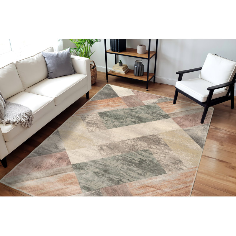 Mejia Abstract Indoor Rug, Rectangle 2' x 3'11"