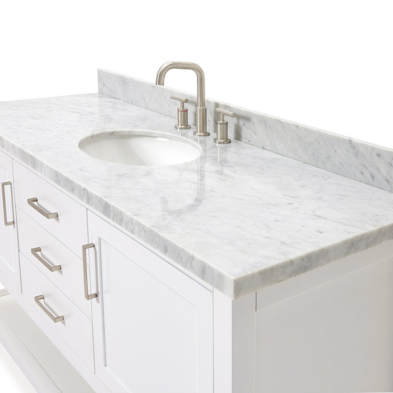 Bayhill 61'' W Single Vanity, White