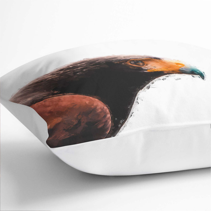 Square Throw Cushion, White, 55cm H x 55cm W x 20cm D