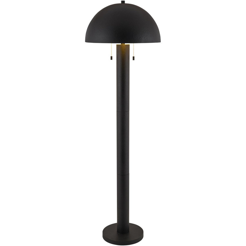 Derinda Parise Floor Lamp, Black