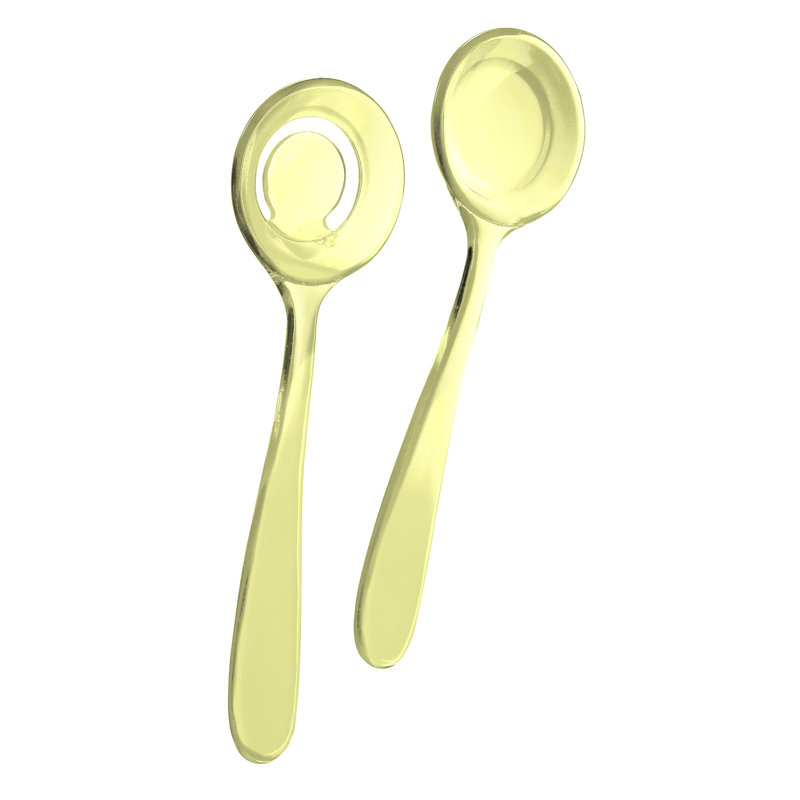 Bolli Salad Servers, Amber