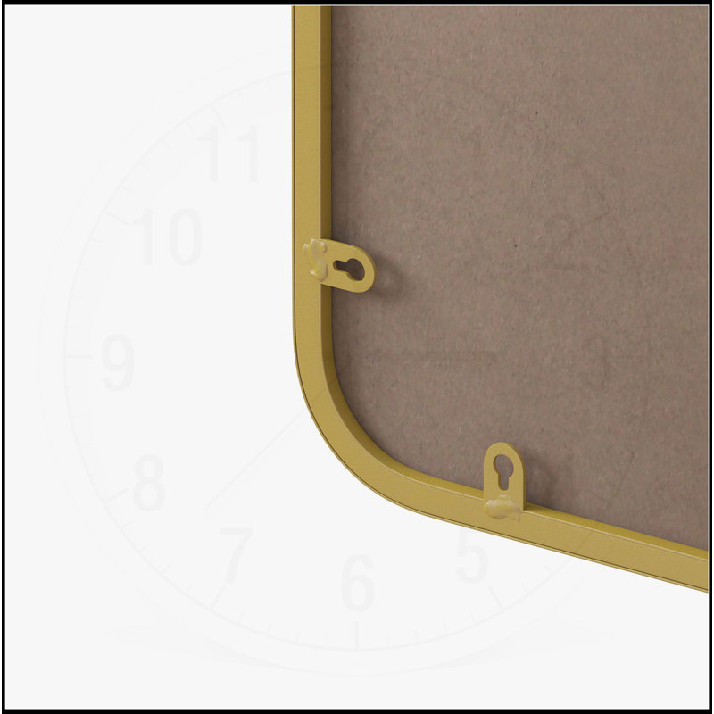 Rectangular Mirror Metal Framed, Gold, 36" x 24"