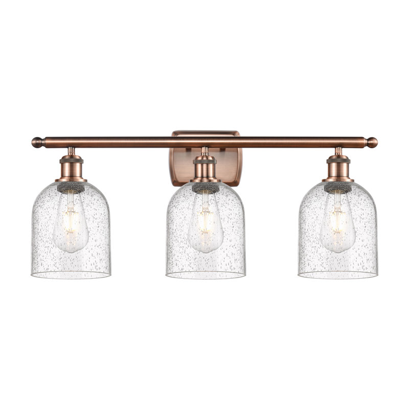 Anacaren 3 - Light Dimmable Vanity Light, Seedy, Antique Copper