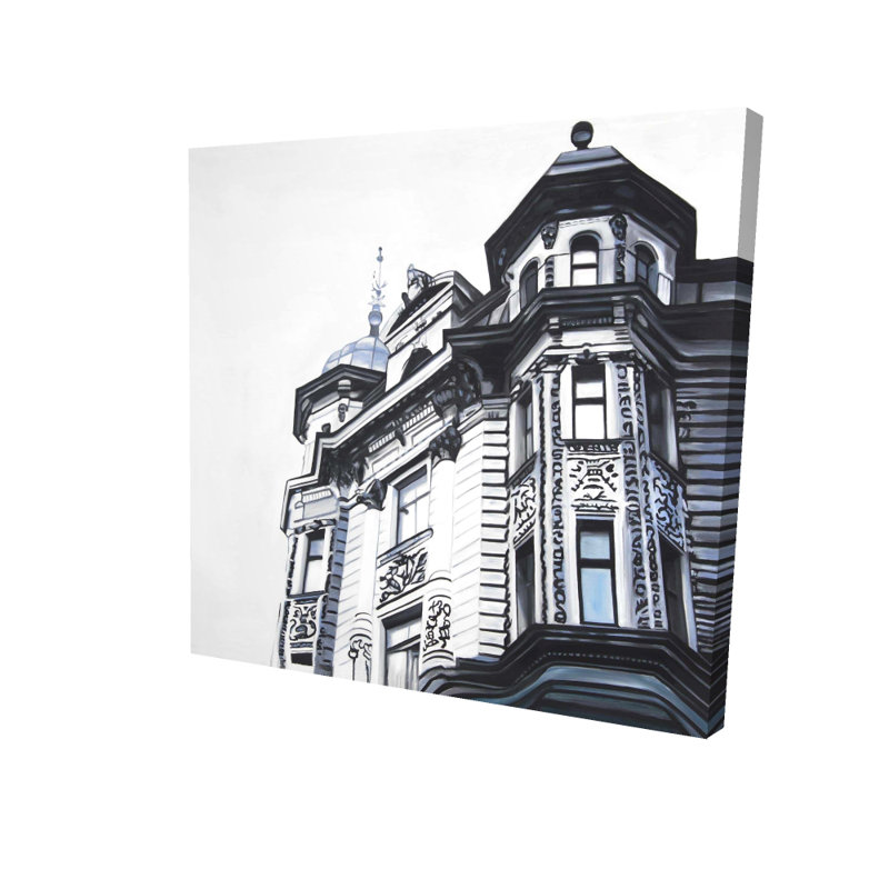 Historic Apartment - Hyperrealist Building Canvas for Home Decor