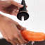 Robinet de cuisine avec finition bronze huilé et extractible, polyvalent pour les types d'évier, surface brossée Life Shine, empreinte digitale, température à poignée simple, bec pivotant à 360 degrés, douchette double