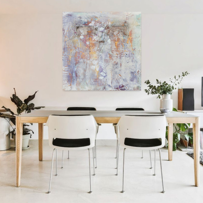 Relique du passé I, art abstrait contemporain, H 36 po x l 36 po