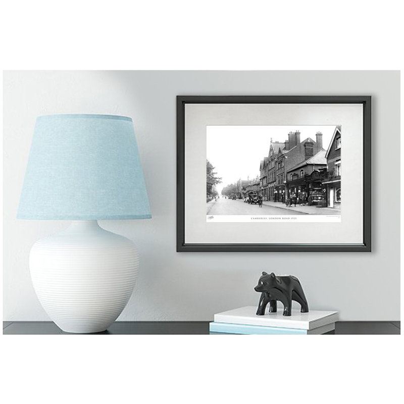 Camberley, London Road 1925 by Francis Frith - Single Picture Frame Print, 60cm H x 80cm W x 2.3cm D