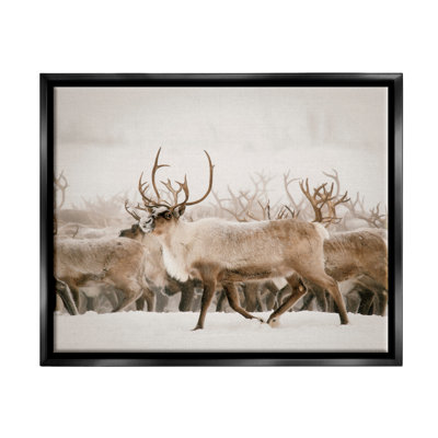 " Elk Herd Snowy Winter Scene " by Krista Broadway