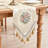 Embourg Rectangle Flowers High Pick Density Fabric Table Runner-171667057