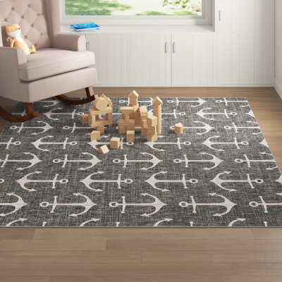 Tapis gris anthracite intérieur / extérieur Glidden