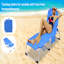 Chaise de bronzage 3 en 1 robuste avec trou pour le visage Chaise longue réglable à 5 positions pour l'extérieur-2102760492