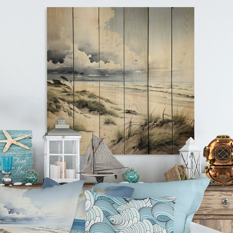 Shenice Beach Photo Dune Dreams III sur impression sur bois, H 35 po x l 35 po x P 0,78 po