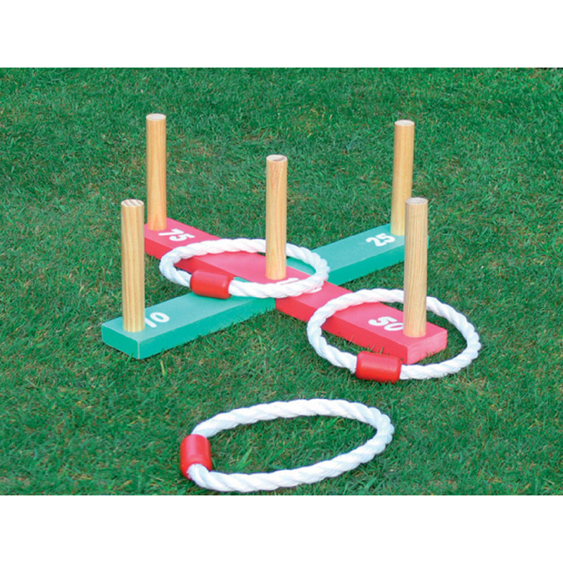 Freeport Park Solid Wood Washer And Ring Toss