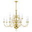 Lustre style chandelier 12 lumières Benedetto-1536767870