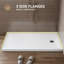 L 60 po x l 36 po, bac de douche en acrylique avec drain à droite, conception antidérapante; Comprend un ensemble de bonde-132008091-132008095