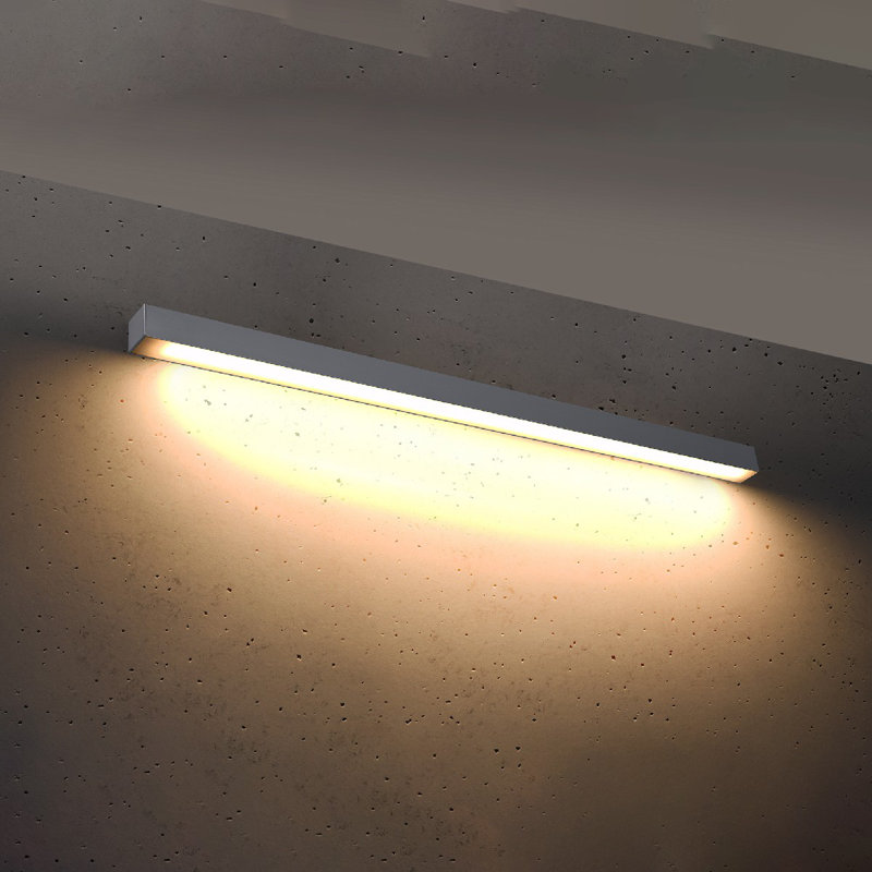 Alion LED Flush Mounted Sconce, Szary