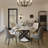 Suzzie 5/7 Pieces Modern Round Dining Table Sets, Sintered Stone Dining Table With PU Upholstered Chairs-2118597266