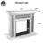 46.06"*12.59" Mirror Fireplace Mantel Surround--mantel Only