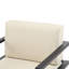 Fauteuil de détente d'extérieur élégant de 27,7 po, fabrication en aluminium, rembourrage, structure de confort moderne pour balcon et jardin, coussins, utilisation élégante