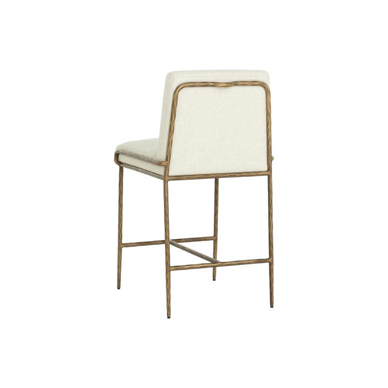 Lathan Upholstered Stool, Cream