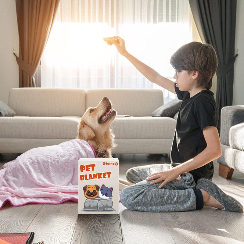 Couverture pour animaux en mélange de coton, L 24 po x L 32 po