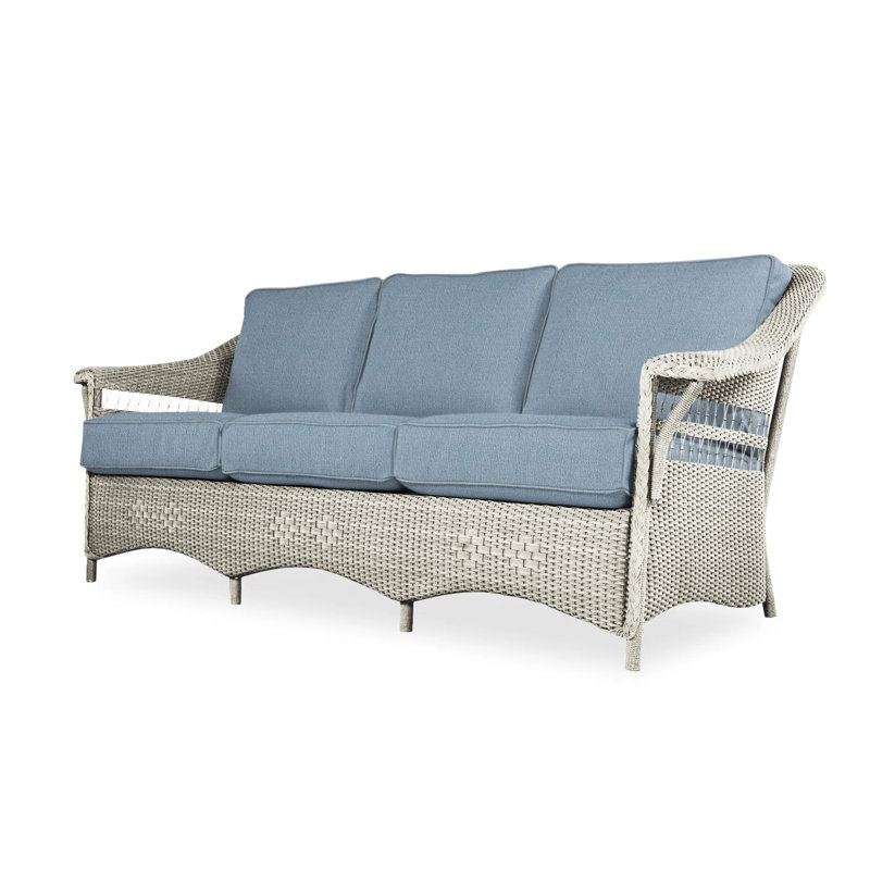 Nantucket Outdoor 3 - Seat Patio Sofa, Burson Domino, Linen
