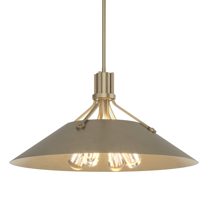 Henry 4 - Light Single Cone Pendant, Soft Gold, Soft Gold