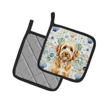 Paire de poignées en verre Goldendoodle